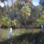 Egrets in Paradise 24 x 30 $15,000.